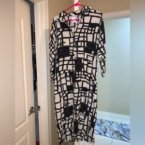 MaxMara printed silk shirt dress
